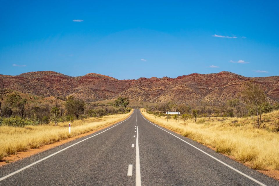 My Aussie Guide website — outback highway hero image